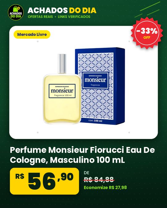 Perfume Monsieur Fiorucci Eau De Cologne - Masculino 100 mL