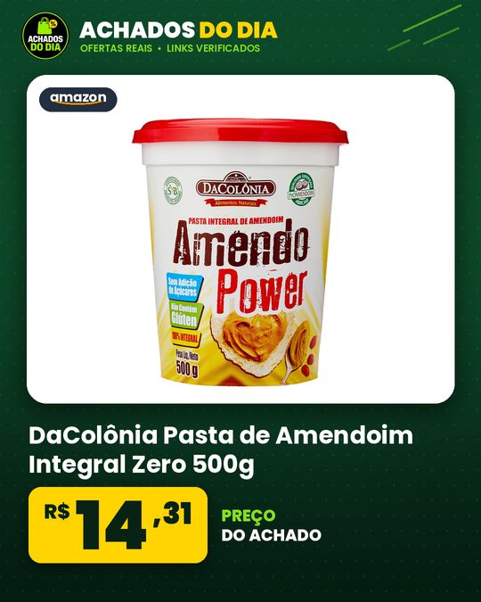 DaColônia Pasta de Amendoim Integral Zero 500g