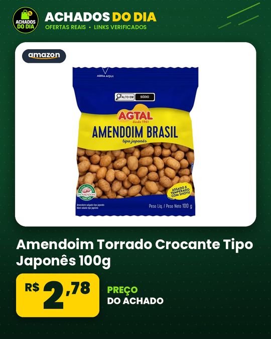 Amendoim Torrado Crocante Tipo Japonês 100g