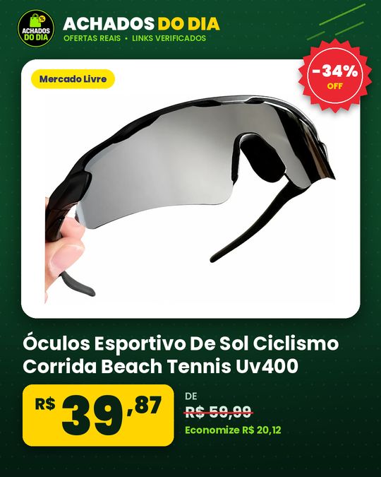 Óculos Esportivo De Sol Ciclismo Corrida Beach Tennis Uv400