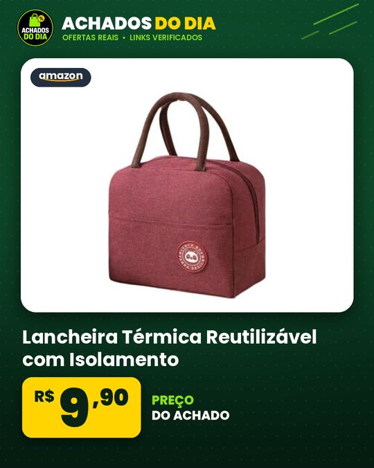 Lancheira Térmica Reutilizável com Isolamento