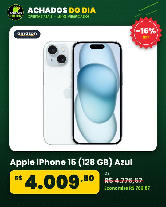 Apple iPhone 15 (128 GB) Azul