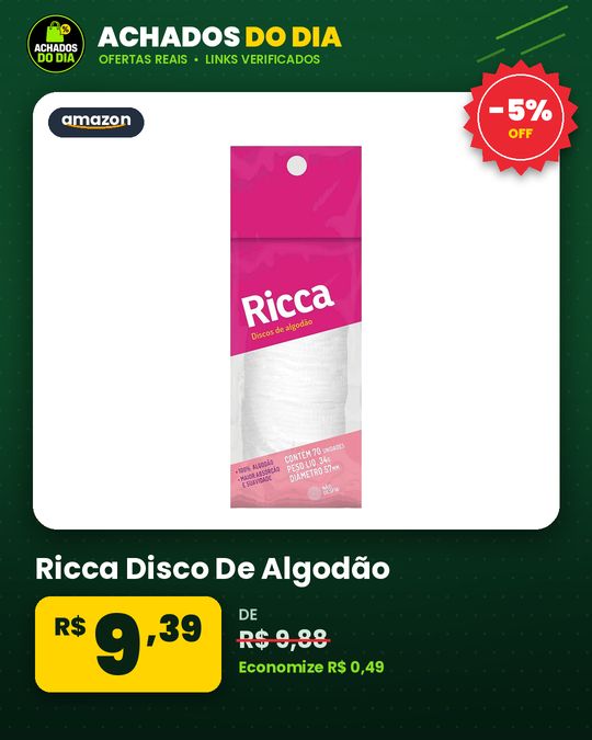 Ricca Disco De Algodão
