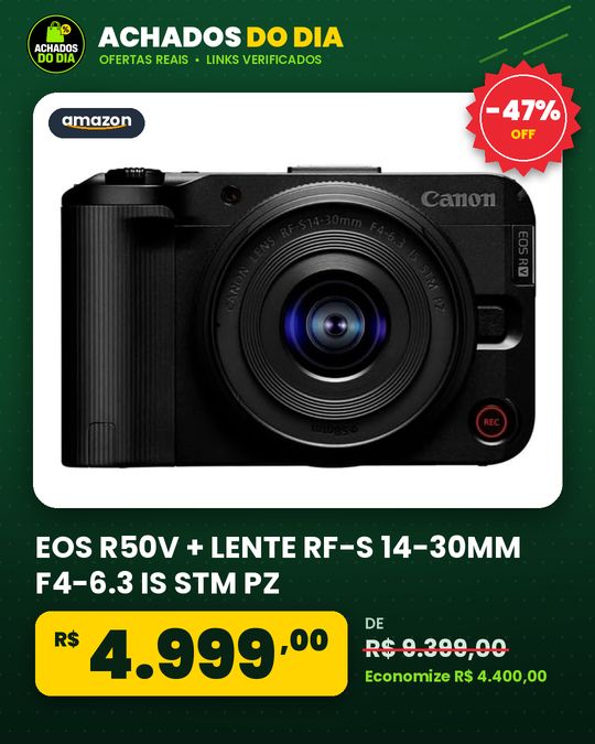 EOS R50V + LENTE RF-S 14-30MM F4-6.3 IS STM PZ