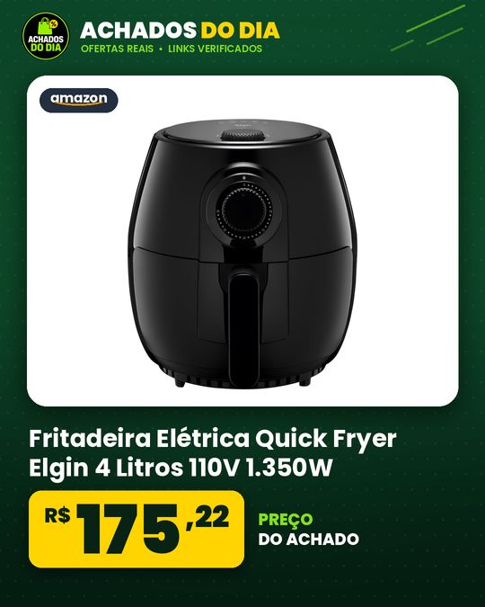 Fritadeira Elétrica Quick Fryer Elgin 4 Litros 110V 1.350W