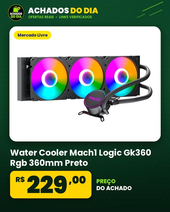 Water Cooler Mach1 Logic Gk360 Rgb 360mm Preto