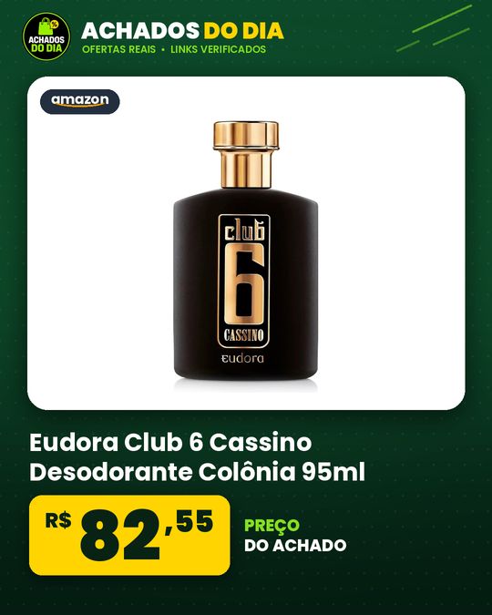 Eudora Club 6 Cassino Desodorante Colônia 95ml