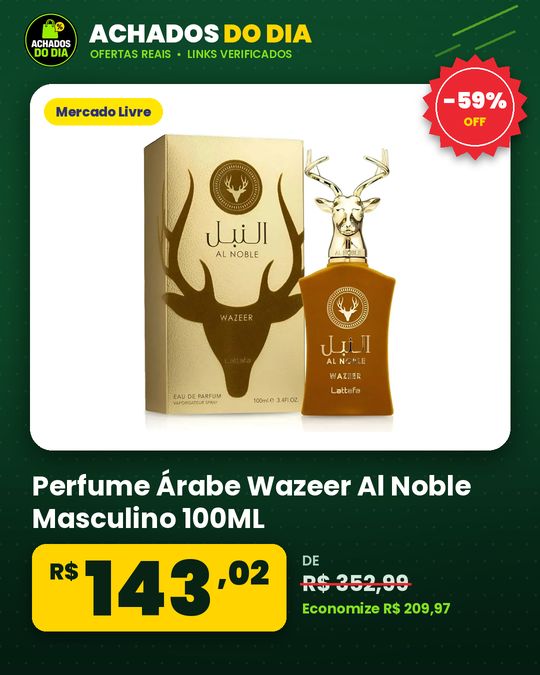 Perfume Árabe Wazeer Al Noble Masculino 100ML