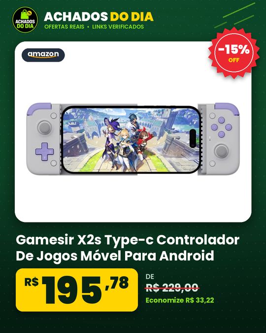 Gamesir X2s Type-c Controlador De Jogos Móvel Para Android E Iphone Série 15 (usb-c)