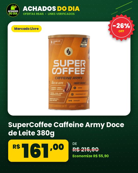 SuperCoffee Caffeine Army Doce de Leite 380g
