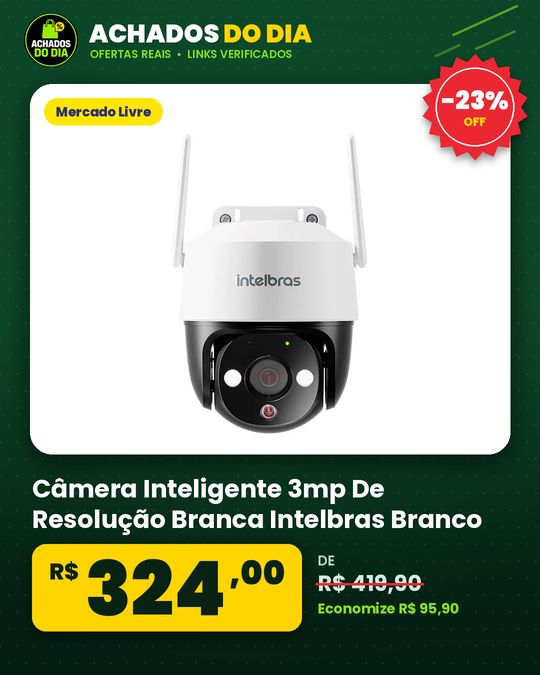 Câmera Inteligente 3mp De Resolução Branca Intelbras Branco