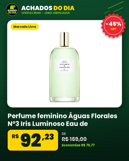 Perfume feminino Águas Florales Nº3 Iris Luminoso Eau de Toilette 150 ml Victorio & Lucchino