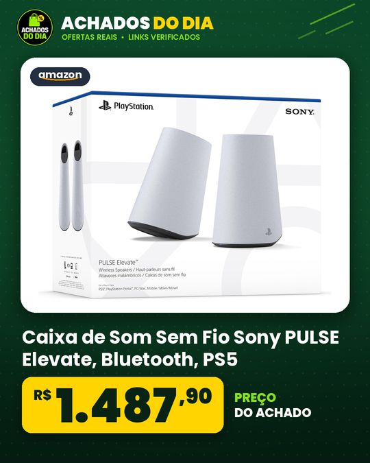 Caixa de Som Sem Fio Sony PULSE Elevate, Bluetooth - PS5