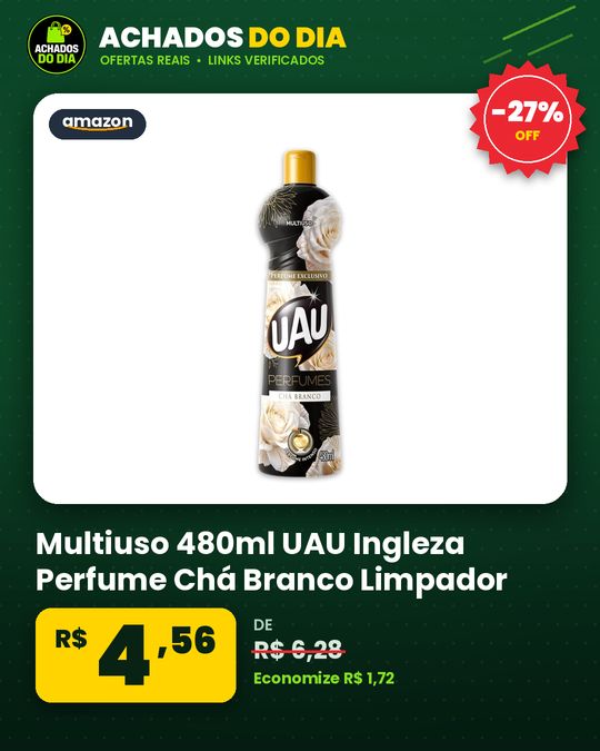 Multiuso 480ml UAU Ingleza Perfume Chá Branco Limpador