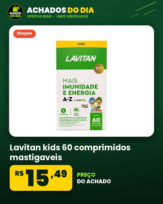 Lavitan kids 60 comprimidos mastigaveis