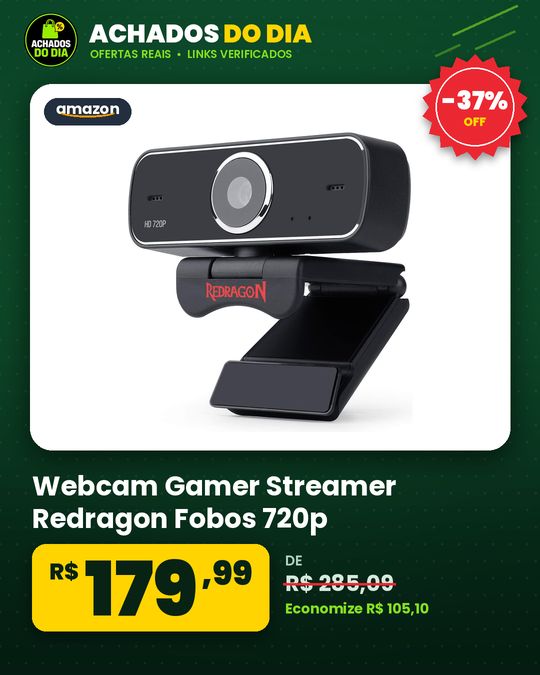 Webcam Gamer Streamer Redragon Fobos 720p