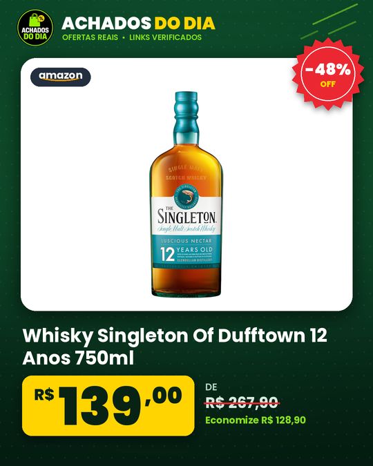 Whisky Singleton Of Dufftown 12 Anos 750ml