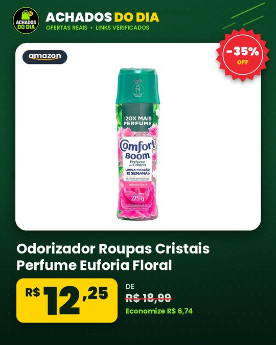 Odorizador Roupas Cristais Perfume Euforia Floral