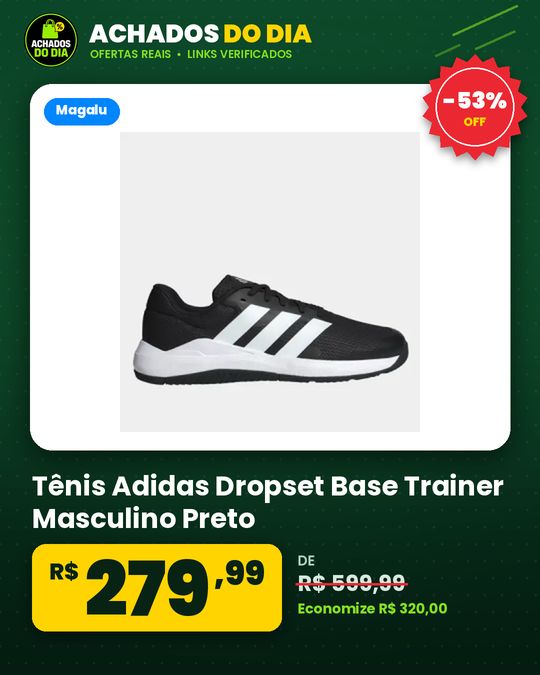 Tênis Adidas Dropset Base Trainer Masculino Preto