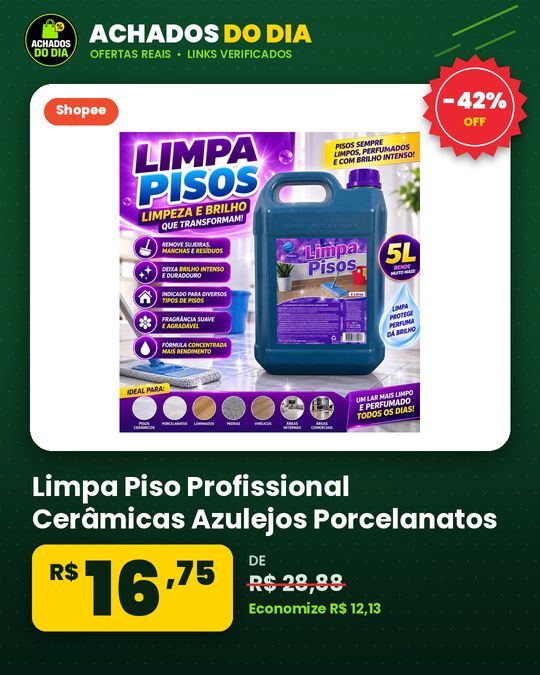 Limpa Piso Profissional Cerâmicas Azulejos Porcelanatos