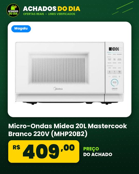 Micro-Ondas Midea 20L Mastercook Branco 220V (MHP20B2)