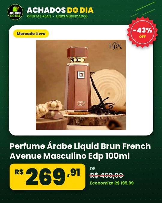 Perfume Árabe Liquid Brun French Avenue Masculino Edp 100ml