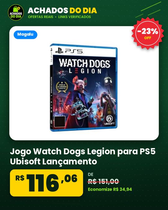 Jogo Watch Dogs Legion para PS5 Ubisoft Lançamento