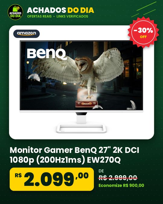 Monitor Gamer BenQ 27" 2K DCI 1080p (200Hz1ms) EW270Q
