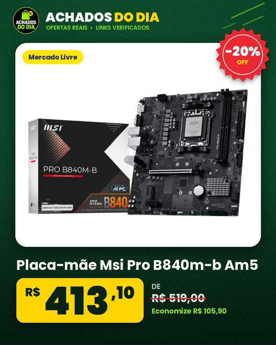 Placa-mãe Msi Pro B840m-b Am5