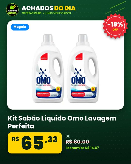Kit Sabão Líquido Omo Lavagem Perfeita