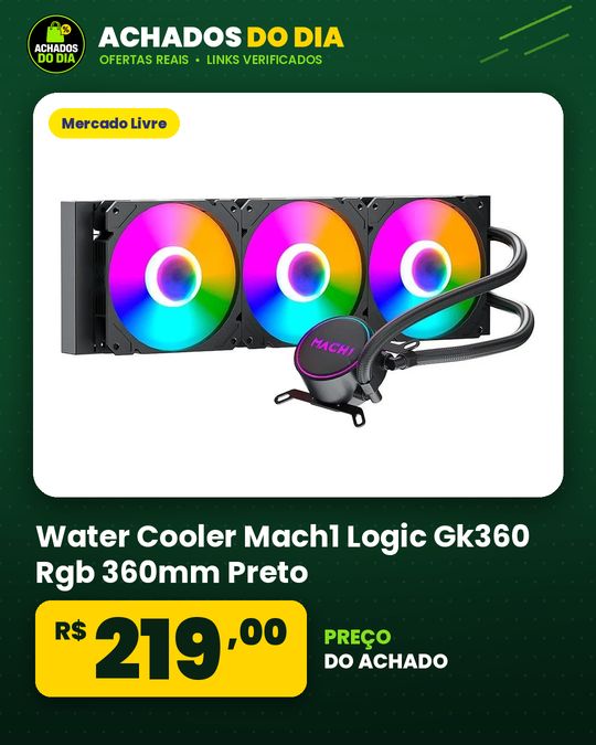 Water Cooler Mach1 Logic Gk360 Rgb 360mm Preto