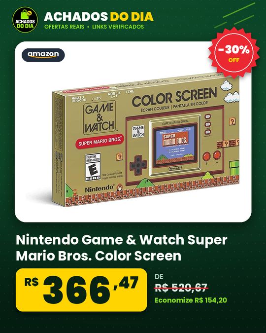 Nintendo Game & Watch Super Mario Bros. Color Screen