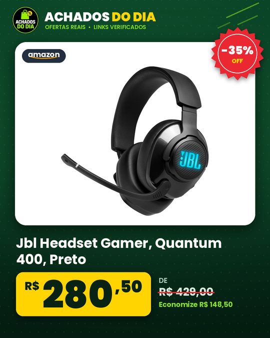 Jbl, Headset Gamer, Quantum 400 - Preto