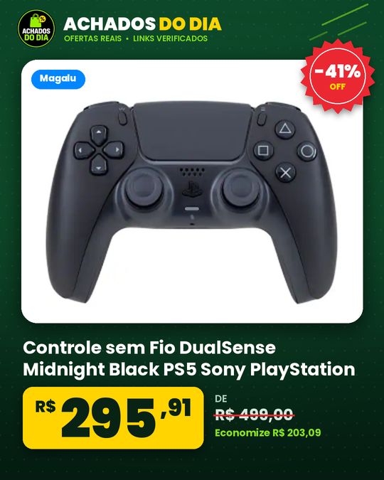 Controle sem Fio DualSense Midnight Black PS5 Sony PlayStation
