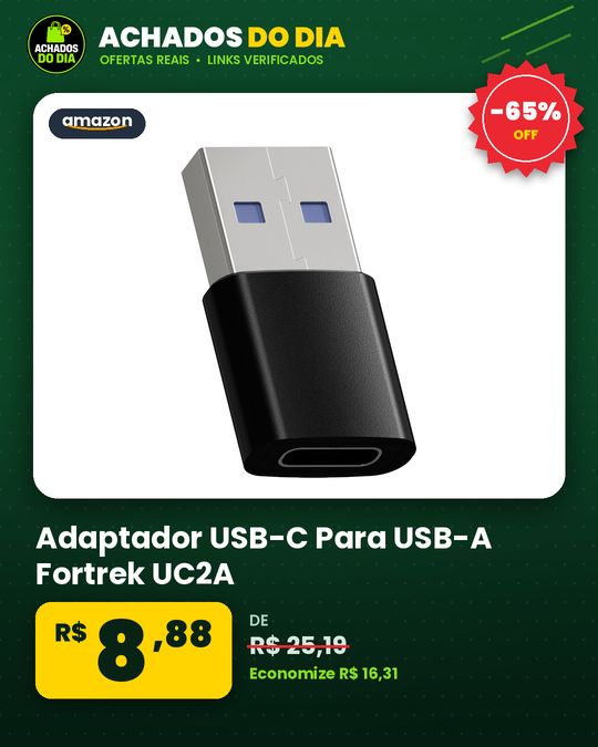 Adaptador USB-C Para USB-A Fortrek UC2A
