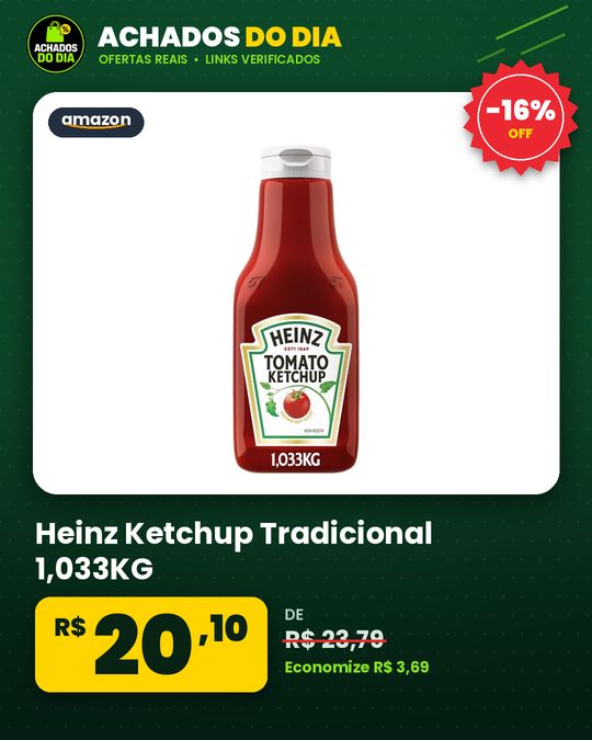 Heinz Ketchup Tradicional 1,033KG