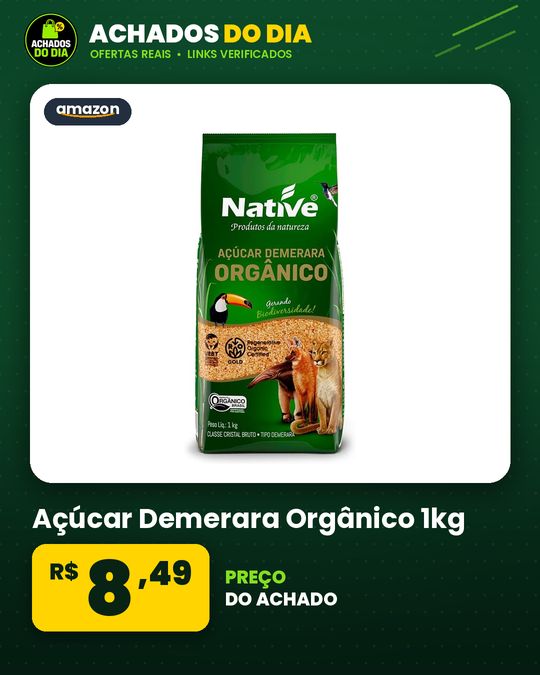 Açúcar Demerara Orgânico 1kg