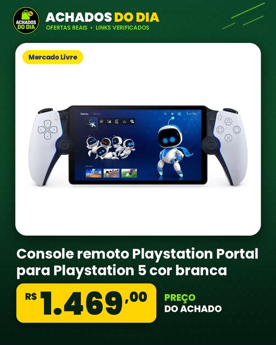 Console remoto Playstation Portal para Playstation 5 cor branca