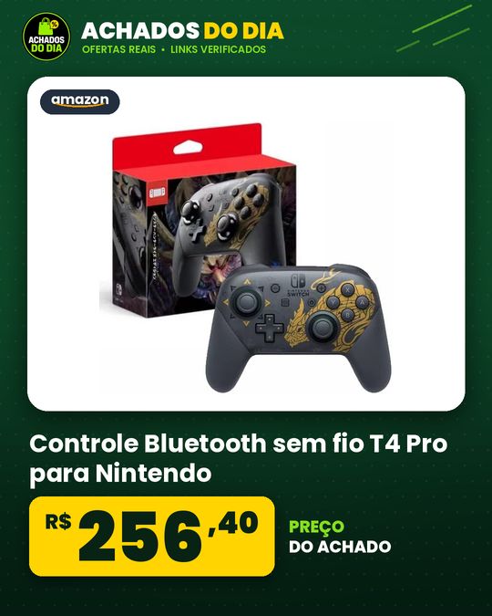 Controle Bluetooth sem fio T4 Pro para Nintendo Switchliteoled controle Switch Pro com vibração IBMKIDS (Preto Dra