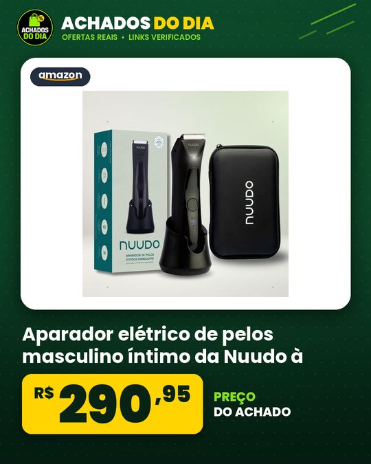 Aparador elétrico de pelos masculino íntimo da Nuudo à prova d'água com estojo e lâminas de cerâmica praticidade e