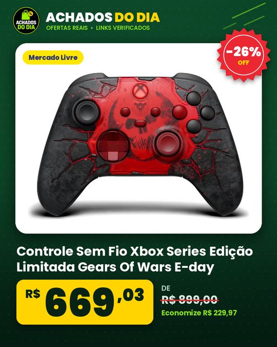 Controle Sem Fio Xbox Series Edição Limitada Gears Of Wars E-day