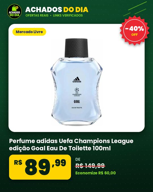 Perfume adidas Uefa Champions League edição Goal Eau De Toilette 100ml