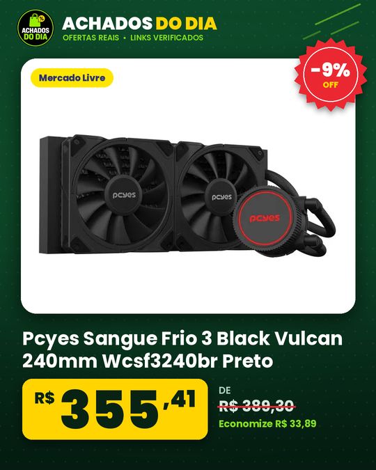 Pcyes Sangue Frio 3 Black Vulcan 240mm Wcsf3240br Preto