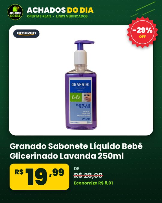 Granado Sabonete Líquido Bebê Glicerinado Lavanda 250ml