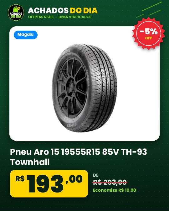 Pneu Aro 15 19555R15 85V TH-93 Townhall