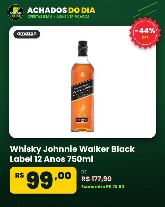 Whisky Johnnie Walker Black Label 12 Anos 750ml