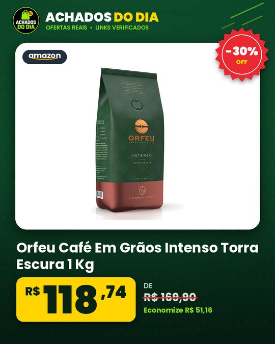 Orfeu Café Em Grãos Intenso Torra Escura 1 Kg