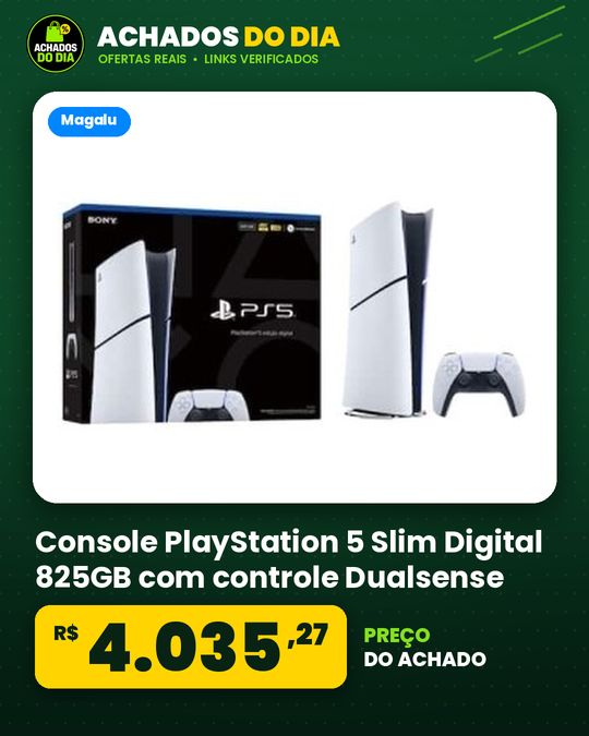 Console PlayStation 5 Slim Digital 825GB com controle Dualsense