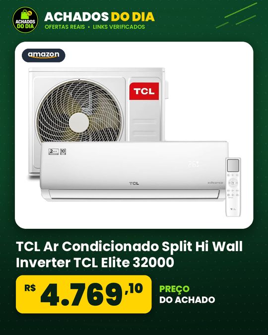 TCL Ar Condicionado Split Hi Wall Inverter TCL Elite 32000 BTUh Frio TAC-32CSG2-INV – 220 Volts