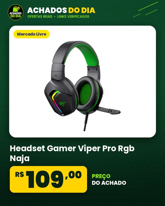 Headset Gamer Viper Pro Rgb Naja